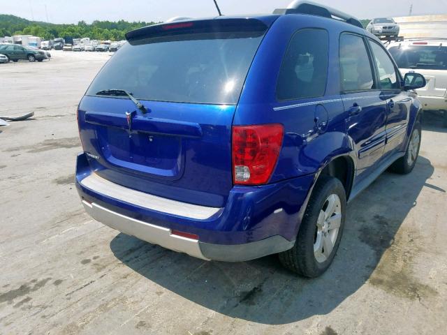 2CKDL63F276070377 - 2007 PONTIAC TORRENT BLUE photo 4