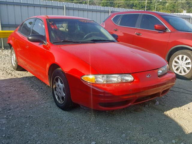 1G3NL52F74C200180 - 2004 OLDSMOBILE ALERO GL RED photo 1