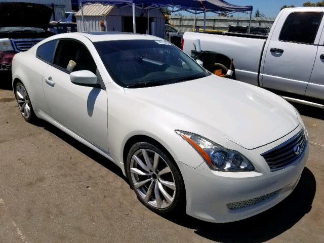 JNKCV64E28M109778 - 2008 INFINITI G37 BASE WHITE photo 1