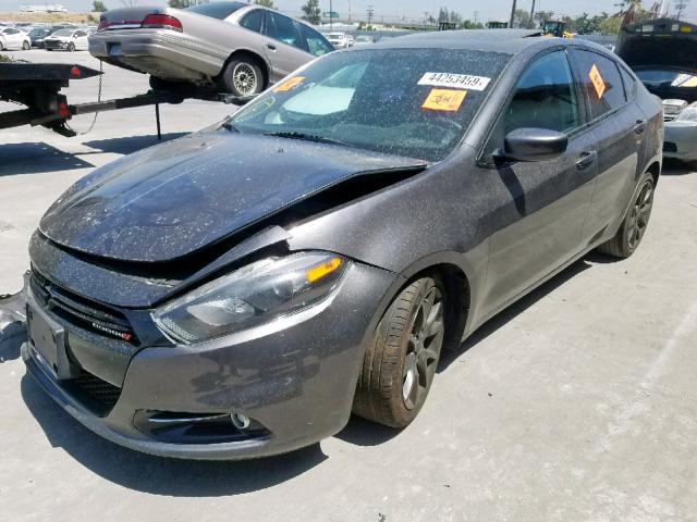 1C3CDFBB4ED767681 - 2014 DODGE DART SXT CHARCOAL photo 2