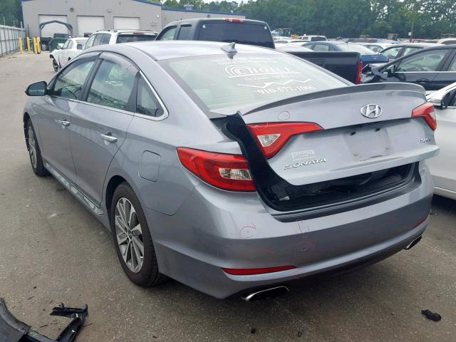 5NPE34AF5FH047544 - 2015 HYUNDAI SONATA SPO BLUE photo 3