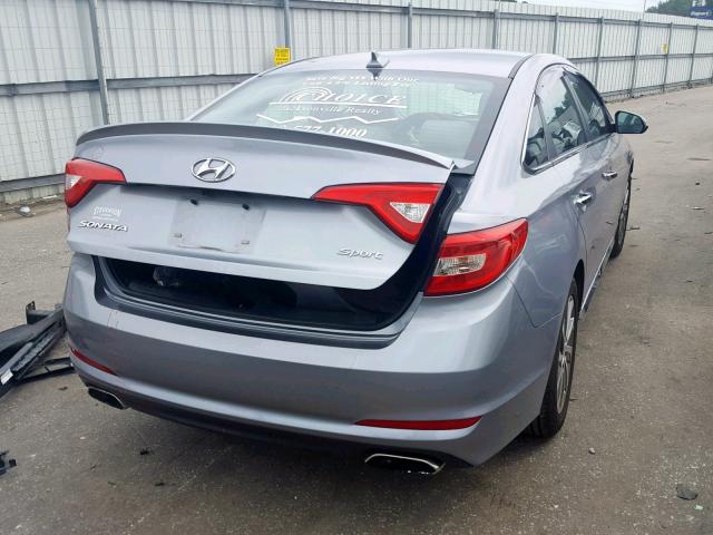 5NPE34AF5FH047544 - 2015 HYUNDAI SONATA SPO BLUE photo 4