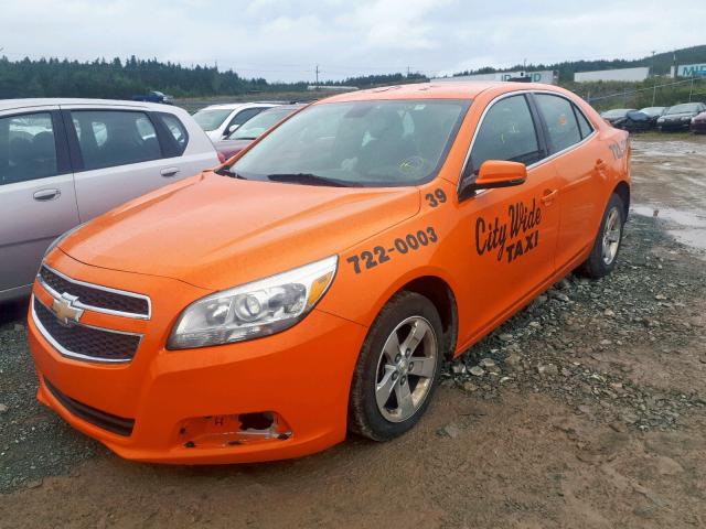 1G11C5SL9FF129238 - 2015 CHEVROLET MALIBU 1LT ORANGE photo 2