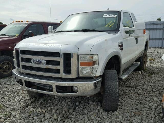 1FTWX31R88EC72315 - 2008 FORD F350 SRW S WHITE photo 2