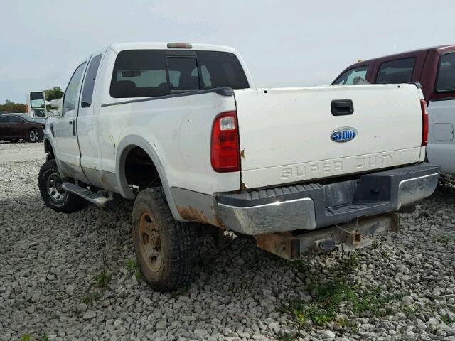 1FTWX31R88EC72315 - 2008 FORD F350 SRW S WHITE photo 3