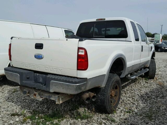 1FTWX31R88EC72315 - 2008 FORD F350 SRW S WHITE photo 4