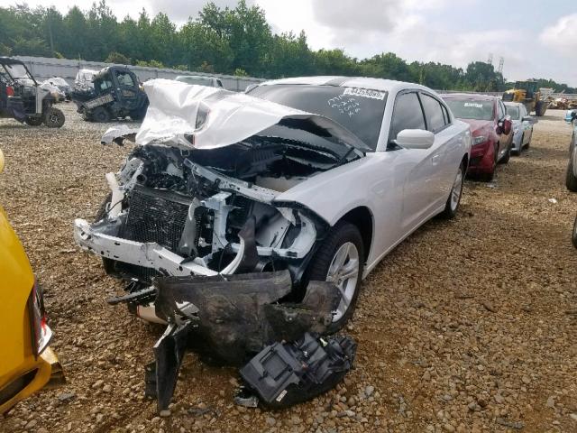 2C3CDXBG2JH173928 - 2018 DODGE CHARGER SX WHITE photo 2