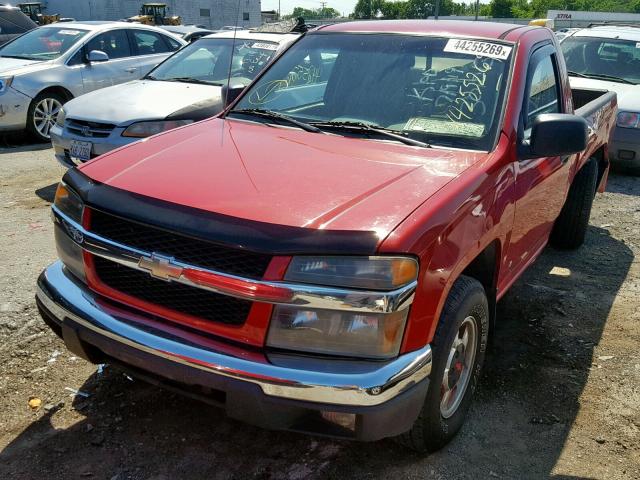 1GCCS148168301013 - 2006 CHEVROLET COLORADO RED photo 2