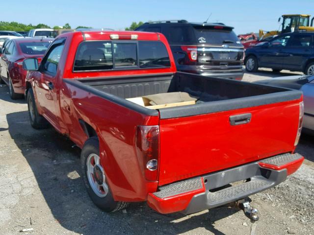 1GCCS148168301013 - 2006 CHEVROLET COLORADO RED photo 3