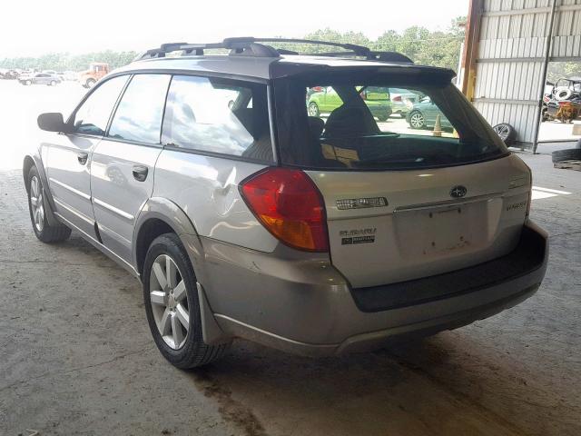 4S4BP61C667355881 - 2006 SUBARU LEGACY OUT GRAY photo 3