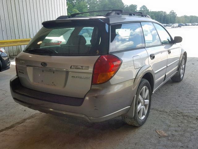 4S4BP61C667355881 - 2006 SUBARU LEGACY OUT GRAY photo 4