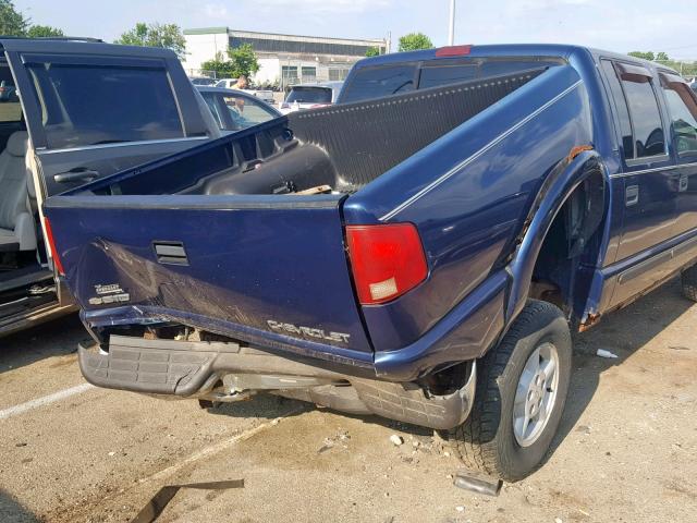 1GCDT13W62K210849 - 2002 CHEVROLET S TRUCK S1 BLUE photo 9