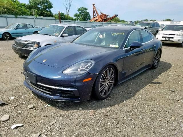 WP0AB2A75JL136291 - 2018 PORSCHE PANAMERA 4 BLUE photo 2