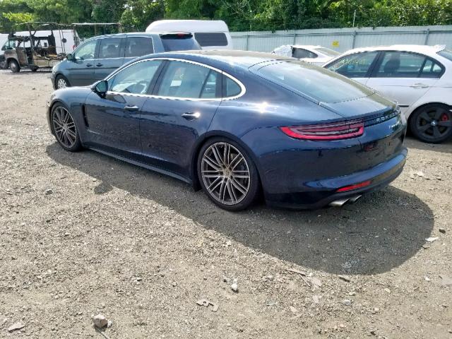 WP0AB2A75JL136291 - 2018 PORSCHE PANAMERA 4 BLUE photo 3