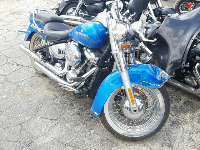 1HD1YCJ11JC047753 - 2018 HARLEY-DAVIDSON FLDE DELUX BLUE photo 1