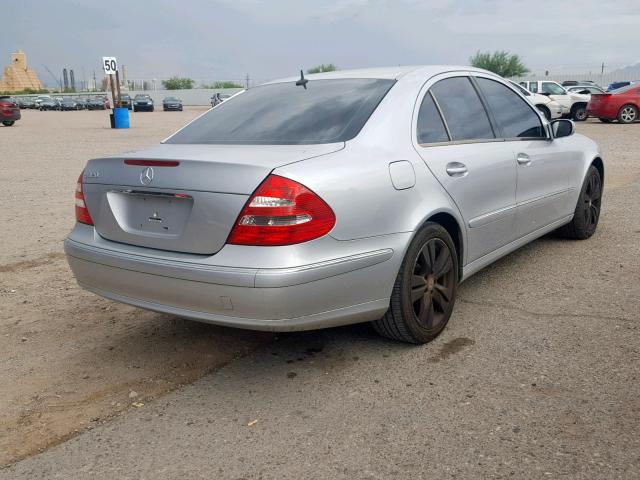 WDBUF65J55A728367 - 2005 MERCEDES-BENZ E 320 SILVER photo 4