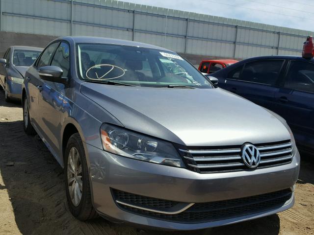 1VWAS7A33EC063256 - 2014 VOLKSWAGEN PASSAT S GRAY photo 1