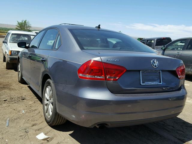 1VWAS7A33EC063256 - 2014 VOLKSWAGEN PASSAT S GRAY photo 3