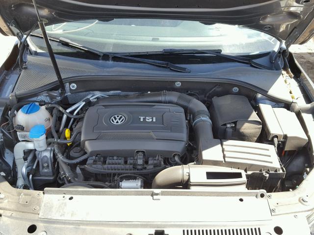 1VWAS7A33EC063256 - 2014 VOLKSWAGEN PASSAT S GRAY photo 7