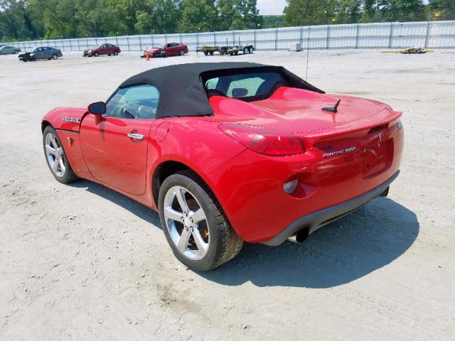 1G2MG35X58Y104053 - 2008 PONTIAC SOLSTICE G RED photo 3