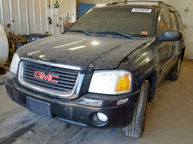 1GKDT13S422486917 - 2002 GMC ENVOY BLACK photo 2