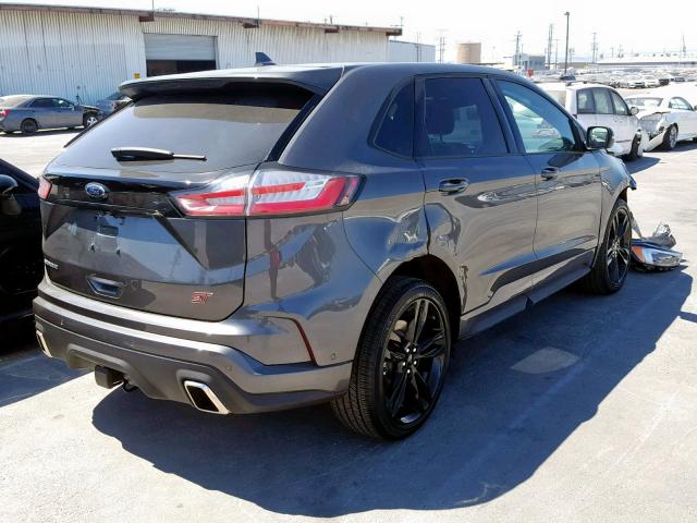 2FMPK4AP2KBB10007 - 2019 FORD EDGE ST GRAY photo 4