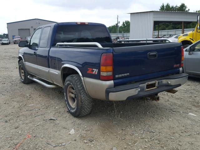 2GTEK19T1X1534965 - 1999 GMC NEW SIERRA BLUE photo 3