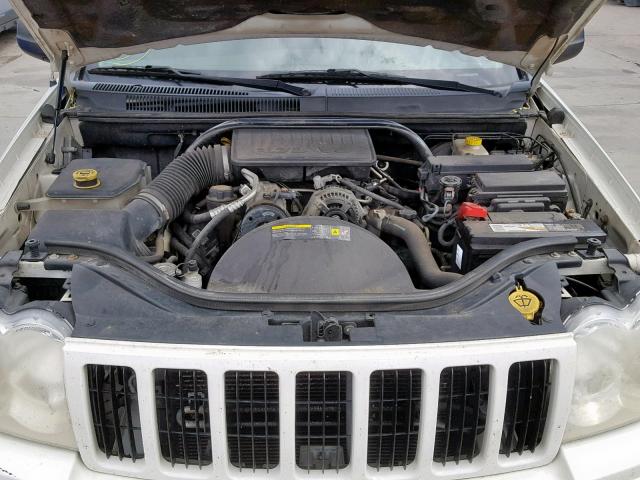 1J8GR48K57C531763 - 2007 JEEP GRAND CHER WHITE photo 7