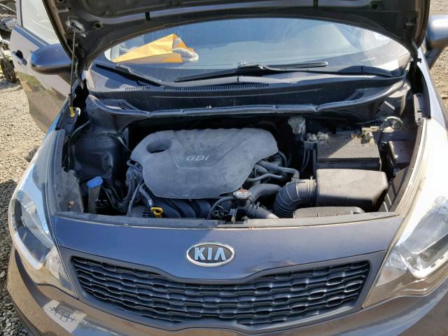 KNADM4A32C6076775 - 2012 KIA RIO LX GRAY photo 7