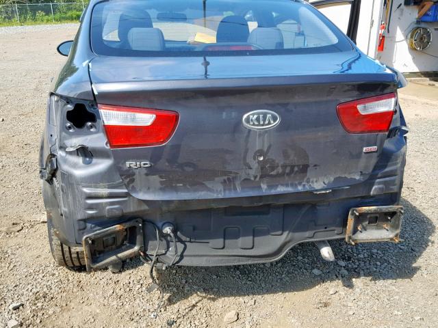 KNADM4A32C6076775 - 2012 KIA RIO LX GRAY photo 9