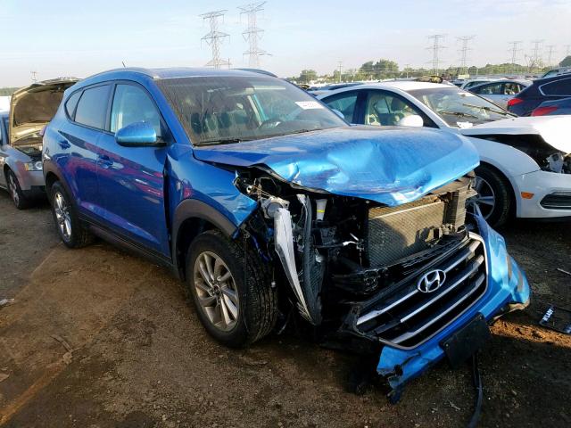 KM8J33A4XGU127190 - 2016 HYUNDAI TUCSON LIM BLUE photo 1