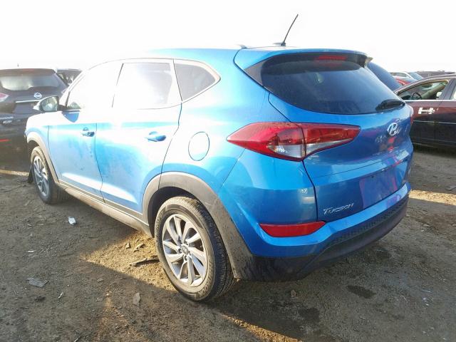 KM8J33A4XGU127190 - 2016 HYUNDAI TUCSON LIM BLUE photo 3