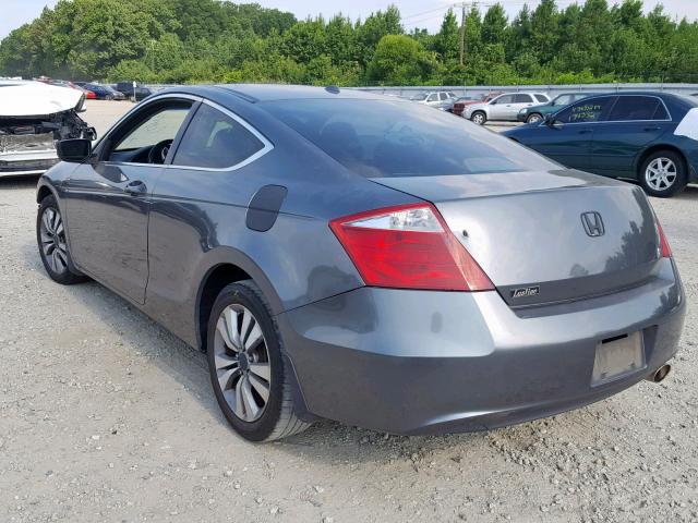 1HGCS12859A023539 - 2009 HONDA ACCORD EXL GRAY photo 3