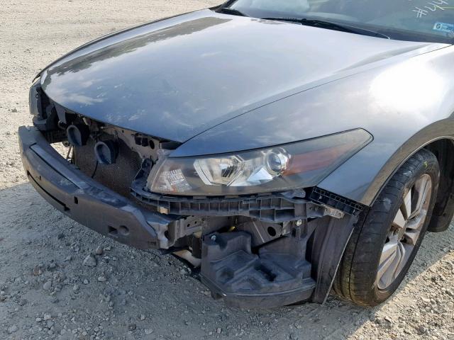 1HGCS12859A023539 - 2009 HONDA ACCORD EXL GRAY photo 9