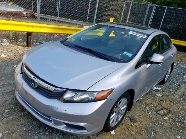 2HGFB2F92CH539727 - 2012 HONDA CIVIC EXL 灰色 照片 2