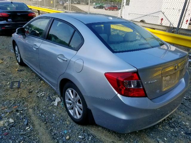 2HGFB2F92CH539727 - 2012 HONDA CIVIC EXL 灰色 照片 3
