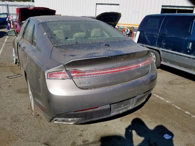 3LN6L2LU0FR623764 - 2015 LINCOLN MKZ HYBRID GOLD photo 3