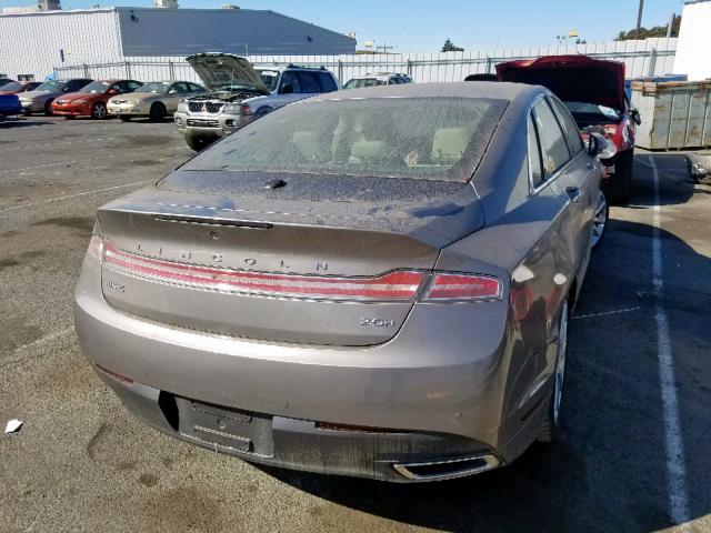 3LN6L2LU0FR623764 - 2015 LINCOLN MKZ HYBRID GOLD photo 4