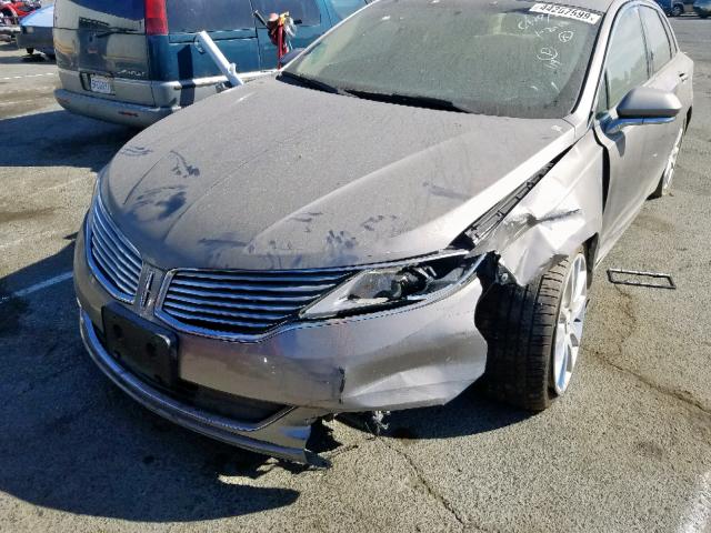 3LN6L2LU0FR623764 - 2015 LINCOLN MKZ HYBRID GOLD photo 9