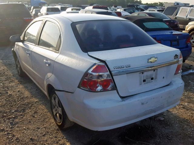 KL1TD56617B048834 - 2007 CHEVROLET AVEO BASE WHITE photo 3