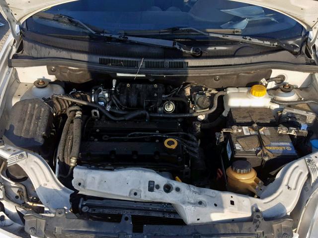 KL1TD56617B048834 - 2007 CHEVROLET AVEO BASE WHITE photo 7