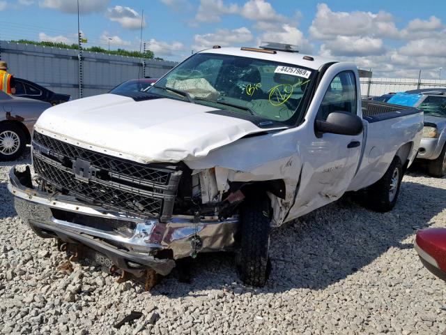 1GC0KVCG8DZ178255 - 2013 CHEVROLET SILVERADO WHITE photo 2