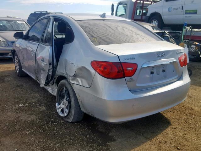 KMHDU4AD2AU141284 - 2010 HYUNDAI ELANTRA BL SILVER photo 3