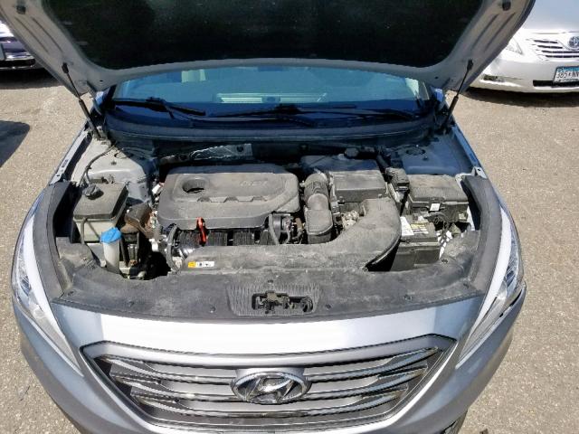 5NPE34AF3FH043976 - 2015 HYUNDAI SONATA SPO SILVER photo 7