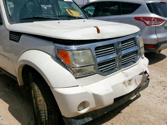 1D8GU58K97W731315 - 2007 DODGE NITRO SLT WHITE photo 9