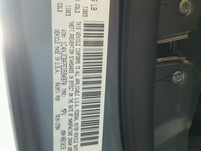 1C4NJCBA7ED594970 - 2014 JEEP COMPASS SP Boz foto 10