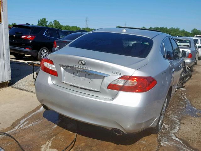 JN1BY1AR2CM392712 - 2012 INFINITI M37 X SILVER photo 4