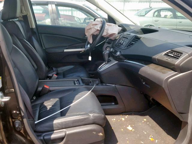 5J6RM4H75EL017798 - 2014 HONDA CR-V EXL BROWN photo 5