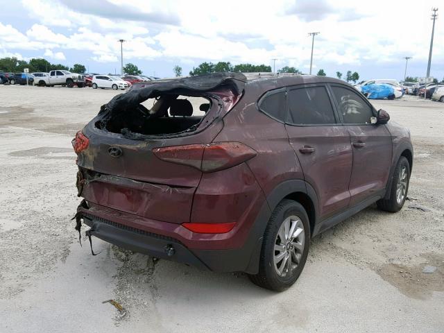 KM8J23A4XJU619485 - 2018 HYUNDAI TUCSON SE BURN photo 4