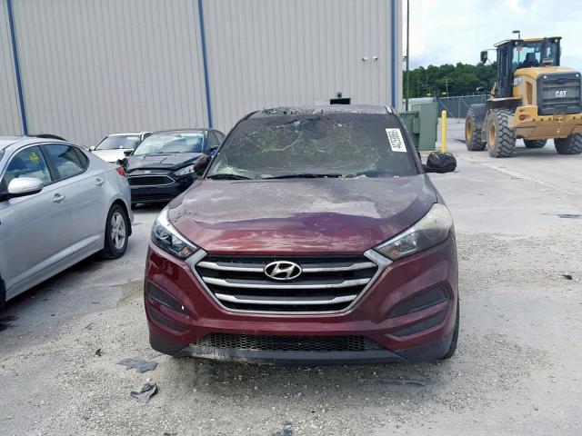 KM8J23A4XJU619485 - 2018 HYUNDAI TUCSON SE BURN photo 9